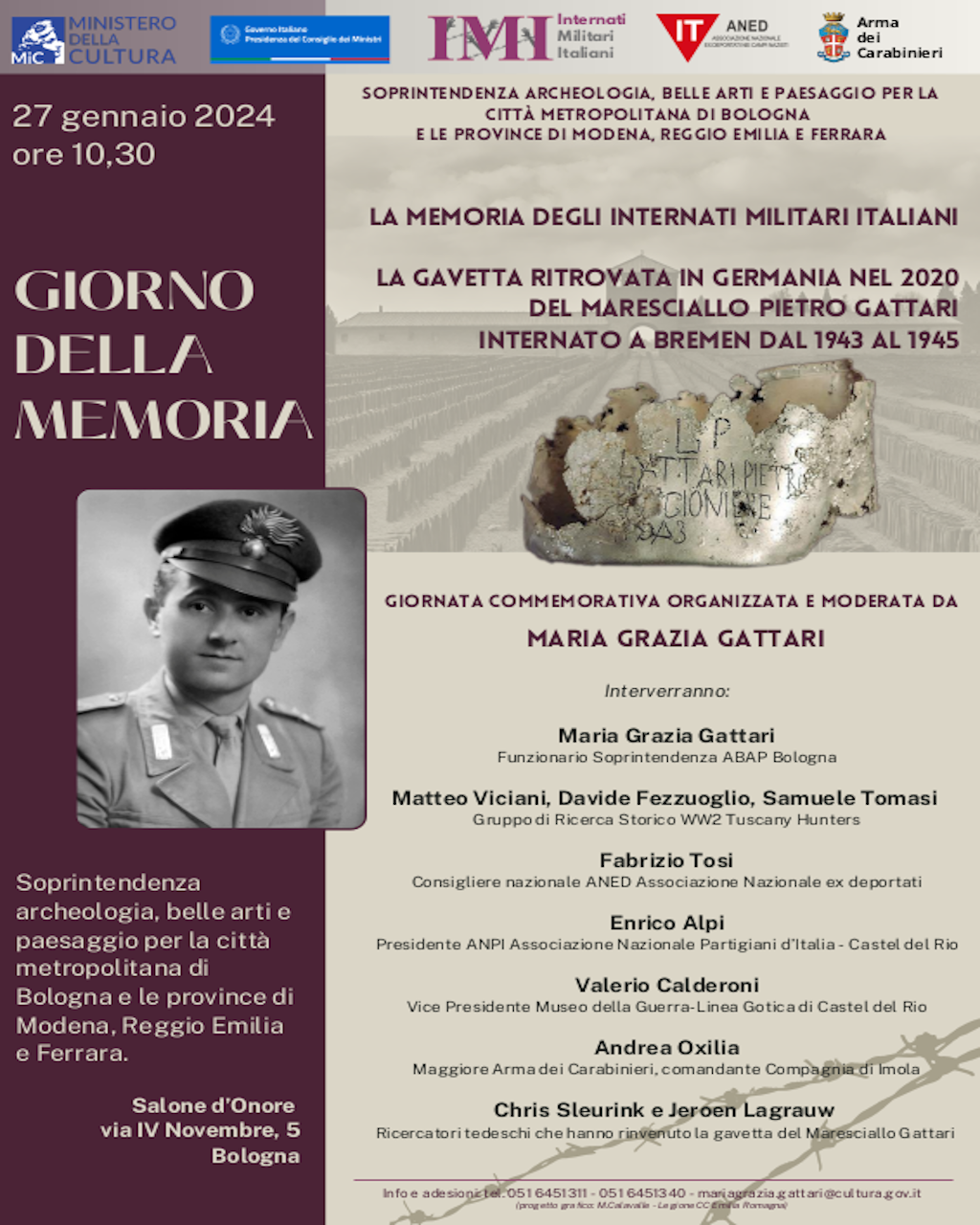Flyer Giornata Memoria IMI 2024